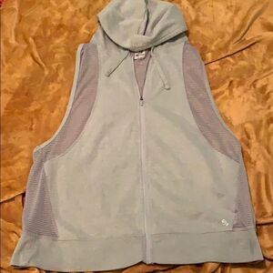 Jillian Michaels workout vest with hood.